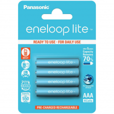 Panasonic eneloop lite BK-4LCCE/4BE 550mAh AAA R03 BL4 (Аккумулятор)